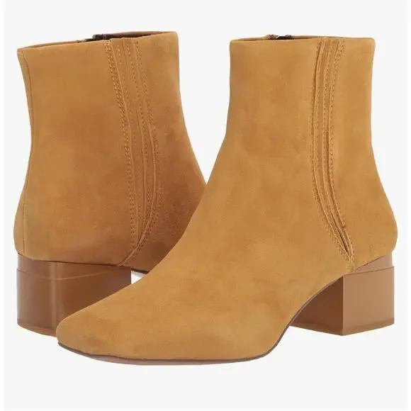 Franco Sarto | Shoes | Franco Sarto Womens Lwaxtona Suede  Franco Sarto Waxtona Taupe Suede Zip Up Block Heel Ankle Boots D123 main image 0